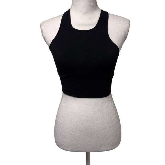 FREE PEOPLE MOVEMENT BLACK WOMEN WORKOUT ATHLETIC SPORTS BRA SIZE XS/S - Picture 1 of 4